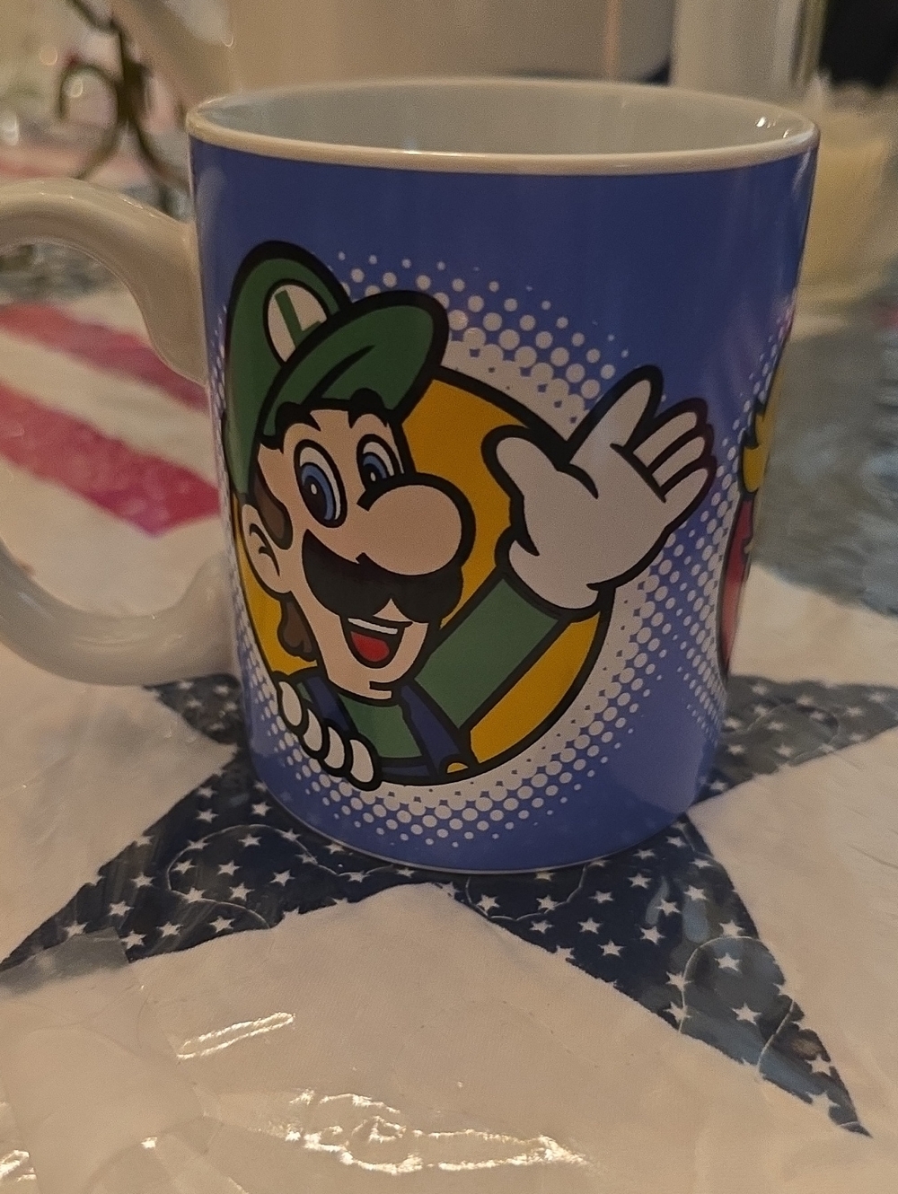 Nintendo Mario Brothers Mario Luigi Princess Peach Collectible Coffee Mug